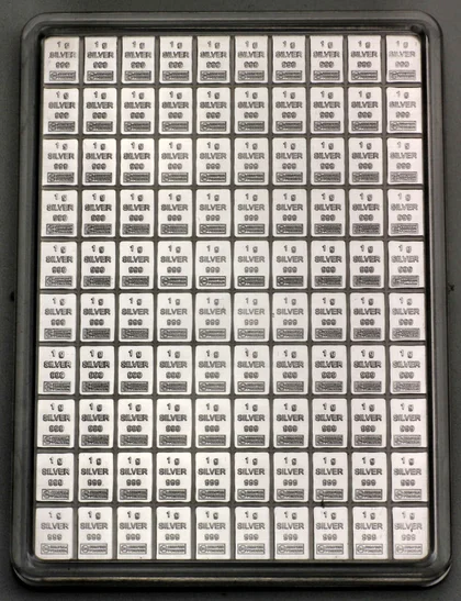 100g Silbertafel™ / Silber CombiBar™ mit Zertifikat